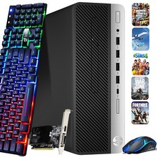 HP EliteDesk G4 Gaming Desktop PC i5 16GB Ram 1TB SSD Windows 11 NVIDIA GT Wi-Fi