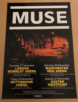 MUSE UK Tour 2003 Promo Gig Flyer - A must for any fan - Look superb framed RARE
