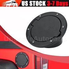 Fuel Filler Door Cover Gas Tank Cap For Jeep Wrangler JK Unlimited 2007-2017