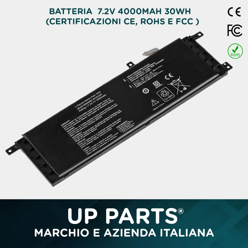 Batteria Asus B21N1329 (4000mAh. 29Wh) per Notebook F553M - Immagine 3 di 4