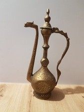 Antyczny orientalny czajniczek z mosiądzu / antyczny