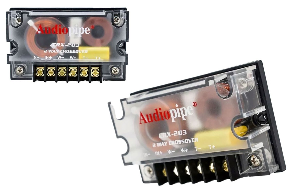 Audiopipe CRX-303 3-Way Passive Crossover - 300 Watt Max, 4 Ohm For Car Audio Systems