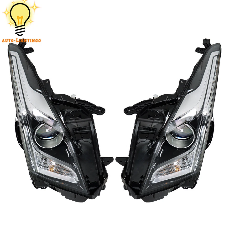 For 2013 2014 2015 2016 2017 18 Cadillac ATS Left&Right Side Halogen Headlights - Image 4 of 4