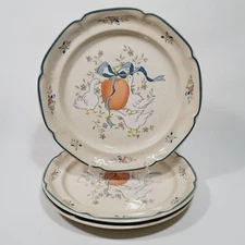 International Marmalade Geese Goose 10 3/4" Dinner Plates #8868 Japan Set of 3