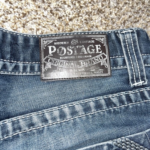 Postage Jeans Mens Size 32 Blue Denim Modern Vintage Distressed 32 X 30 - Picture 16 of 16