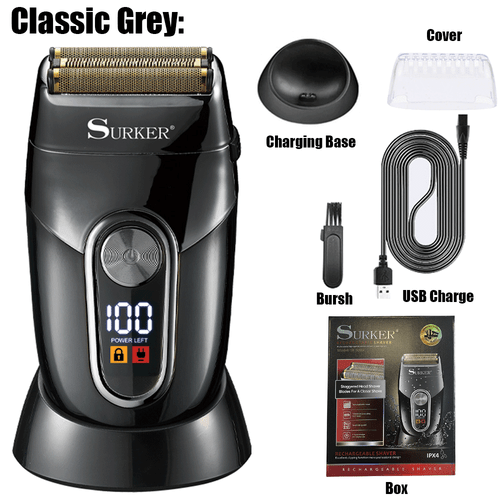 Surker Men's 4D Foil Electric Shaver Trimmer Razor Hair Beard Shaving Machine WD - Picture 12 of 34