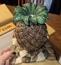Brand New Pineapple Water Fountain Indoor/Outdoor open box unused 9" Tall