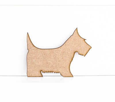 Scotty Dog Craft Shapes Embellishments 3mm MDF Wood Design Blank Project