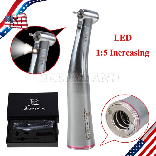 SANDENT motor electrico dental pieza de mano LED 1:5/1:1/1:4.2 contra angulo USA - Picture 25 of 47