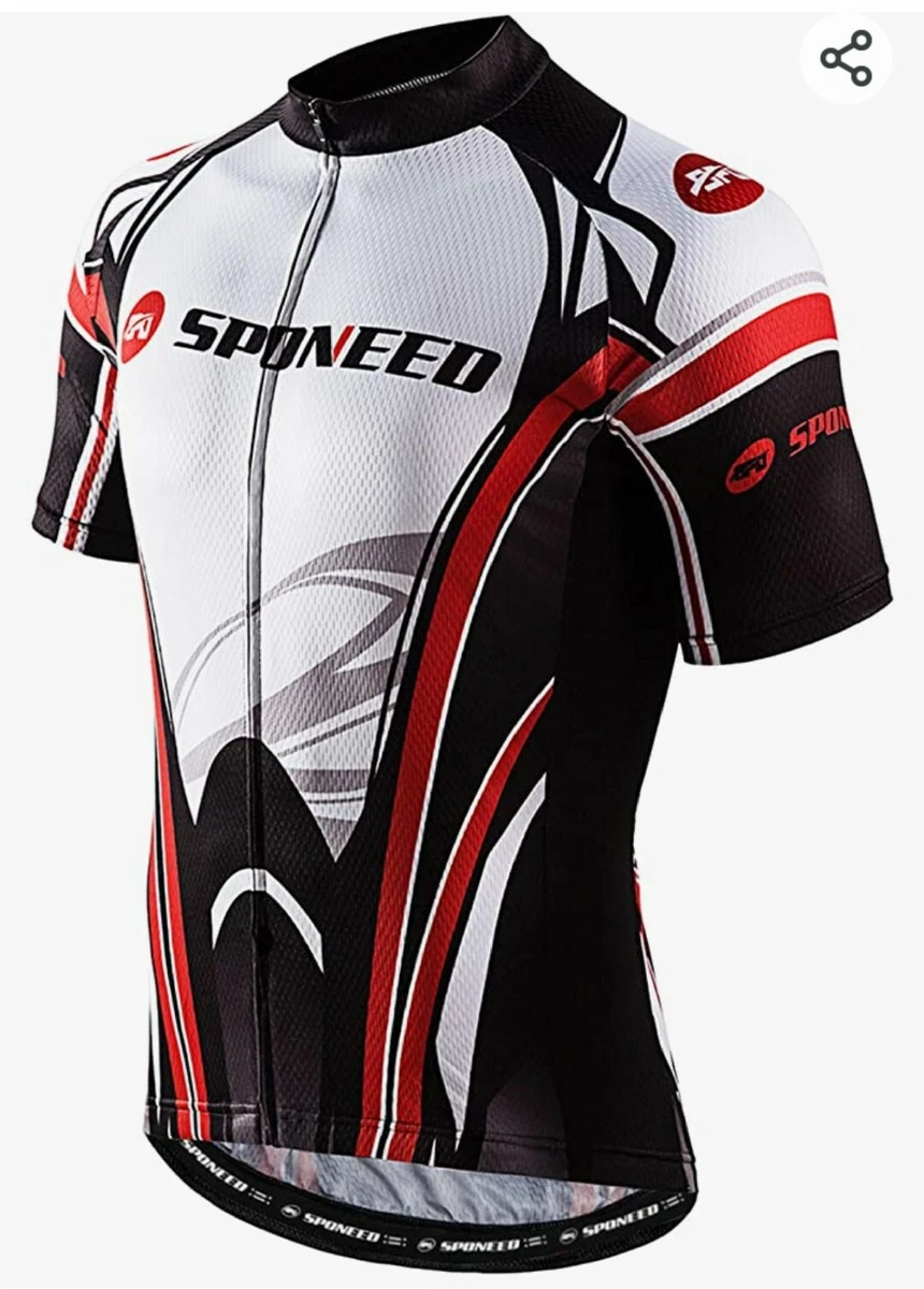 sponeed Men s Cycling Jerseys Tops Biking Shirts Short Sleeve Bike
