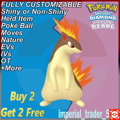 Pokemon Brilliant Diamond & Shining Pearl   Shiny Quilava   6IV Customizable