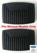 Pair Brake Clutch Pedal Pads For Manual 1975-2008 Ford F-150 - Scott Drake