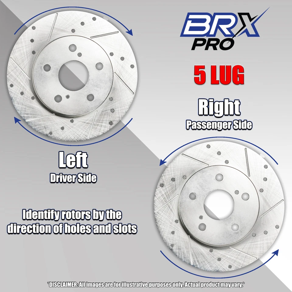 Full Brake Kit Rotors + Ceramic Pads for Cadillac DeVille 1997-1999 - Image 4 of 4