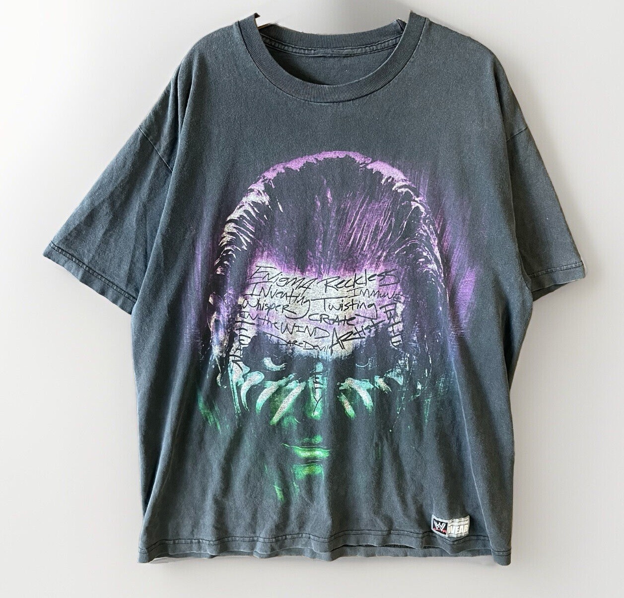 Vintage 2007 WWE T-Shirt Men’s 2XL Black Jeff Hardy Immune to Fear Distressed