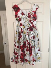 Dolce & Gabbana Authentic Floral Poplin Dress IT 42/ US 6