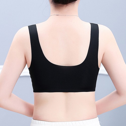 Womens Wireless Bras Push Up Full Cotton Bralette Front Closure Bra Underwear - Picture 15 of 20