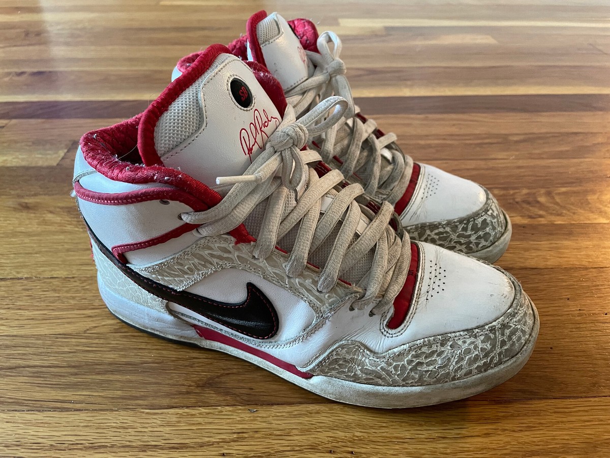 Nike SB Paul Rodriguez P-Rod 2 Zoom Air High White/Red Nike SB Paul Rodriguez P-Rod 2 Zoom Air High White/Red