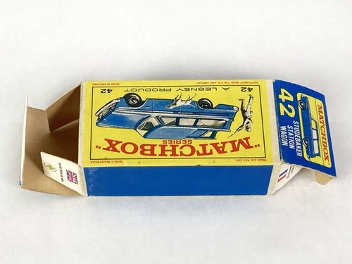 Lot 7916 Matchbox Lesney Nr. 42b Studebaker Station Wagon + OVP Jäger+Hund, 1965 - Bild 12 von 12