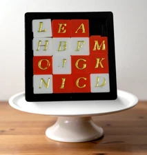 Vintage Number Slide Puzzle Classic Sliding Brain Teaser Game Toy