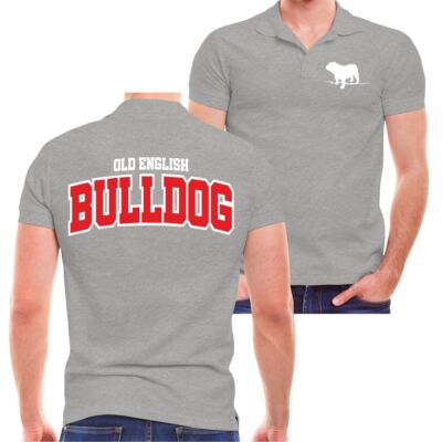 POLO Shirt Old English Bulldog LOGO Hunde englische Bulldogge Bully Geschenk