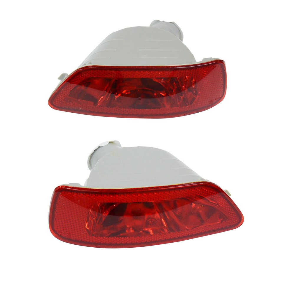 2PCS Rear Bumper Fog Light Lower Tail Lamp Red For Jeep Grand Cherokee