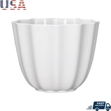 Recycled Resin Planter Flower Pot W/Drainage UV Resistant Durable Indoor Outdoor