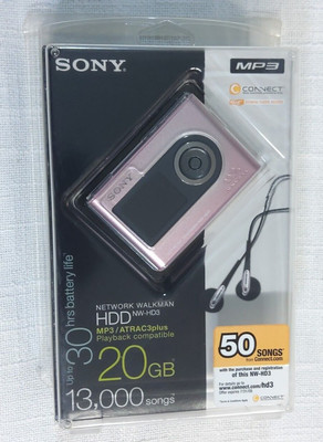 Rare Sony Network Walkman - 20GB Digital MP3 Player - Pink (NW-HD3/P ...