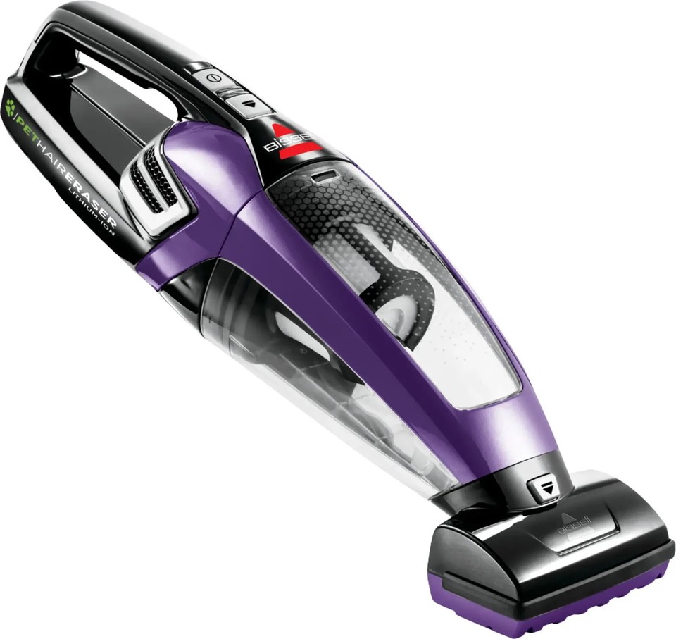 BISSELL Pet Hair Eraser Lithium Ion Hand Vacuum GrapeVine Purple