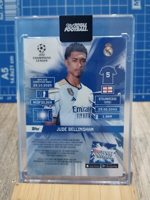 JUDE BELLINGHAM /99 Topps Total Football 2023-24 #551 REAL MADRID