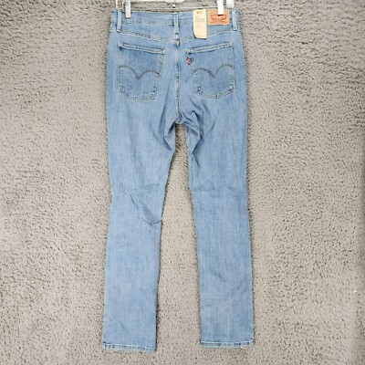 Levis Jeans Womens 30 Tall 724 Medium Wash Stretch High Rise Straight NWT 