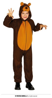 Costume orsetto orso bruno Bambini vestito da animale del bosco