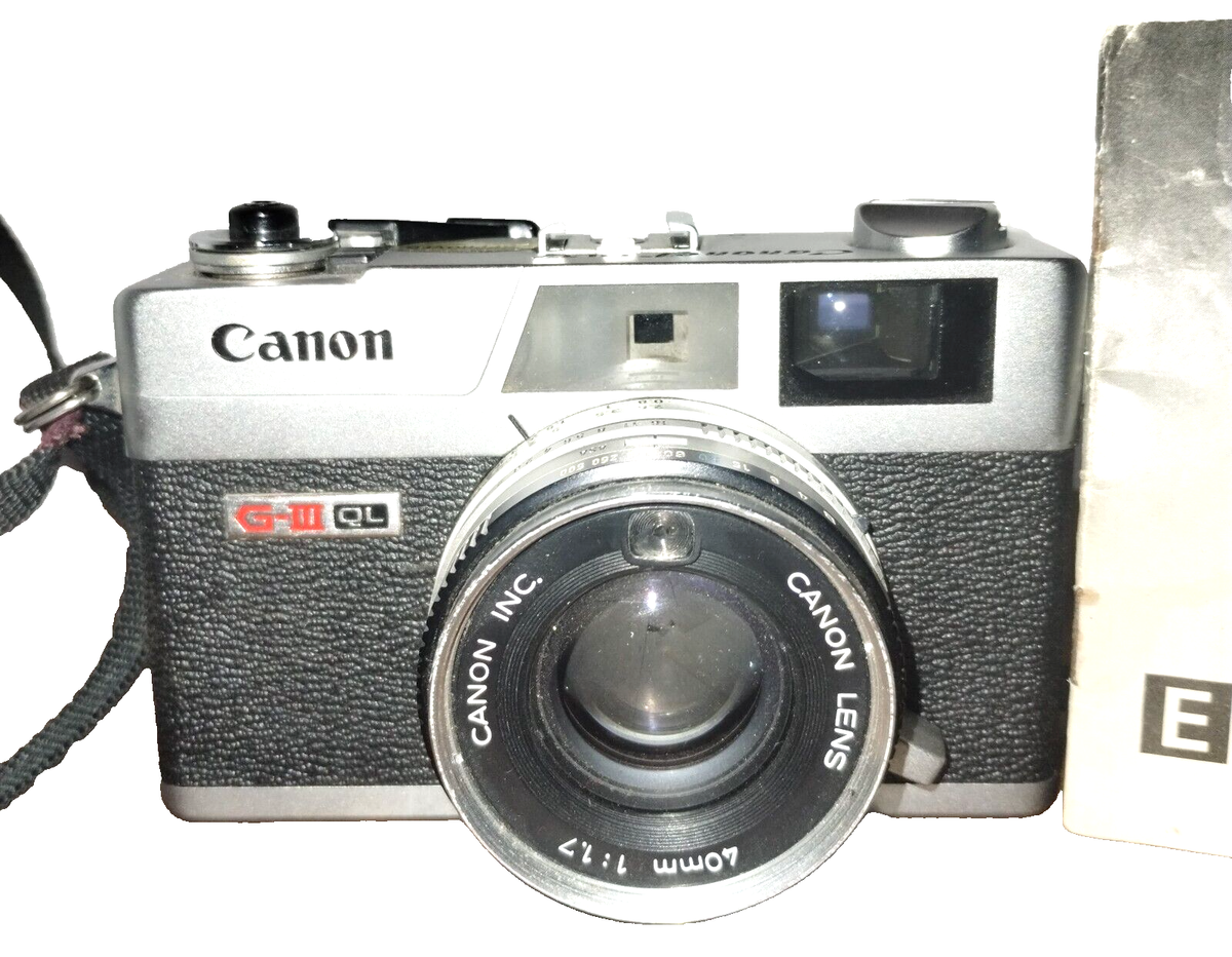 Canon Canonet QL17 GIII 35mm Film Rangefinder Camera w/40mm 1:1.7
