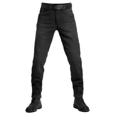 PANDO MOTO BOSS DYN 01 SCHMALE PASSFORM JEANS - SCHWARZ