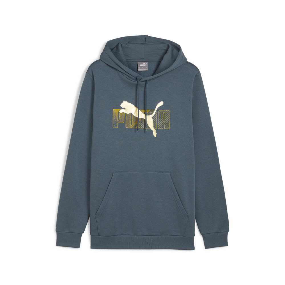 Мужская повседневная верхняя одежда Puma Ess+ Logo Lab Holiday Hoodie серого цвета 68185125