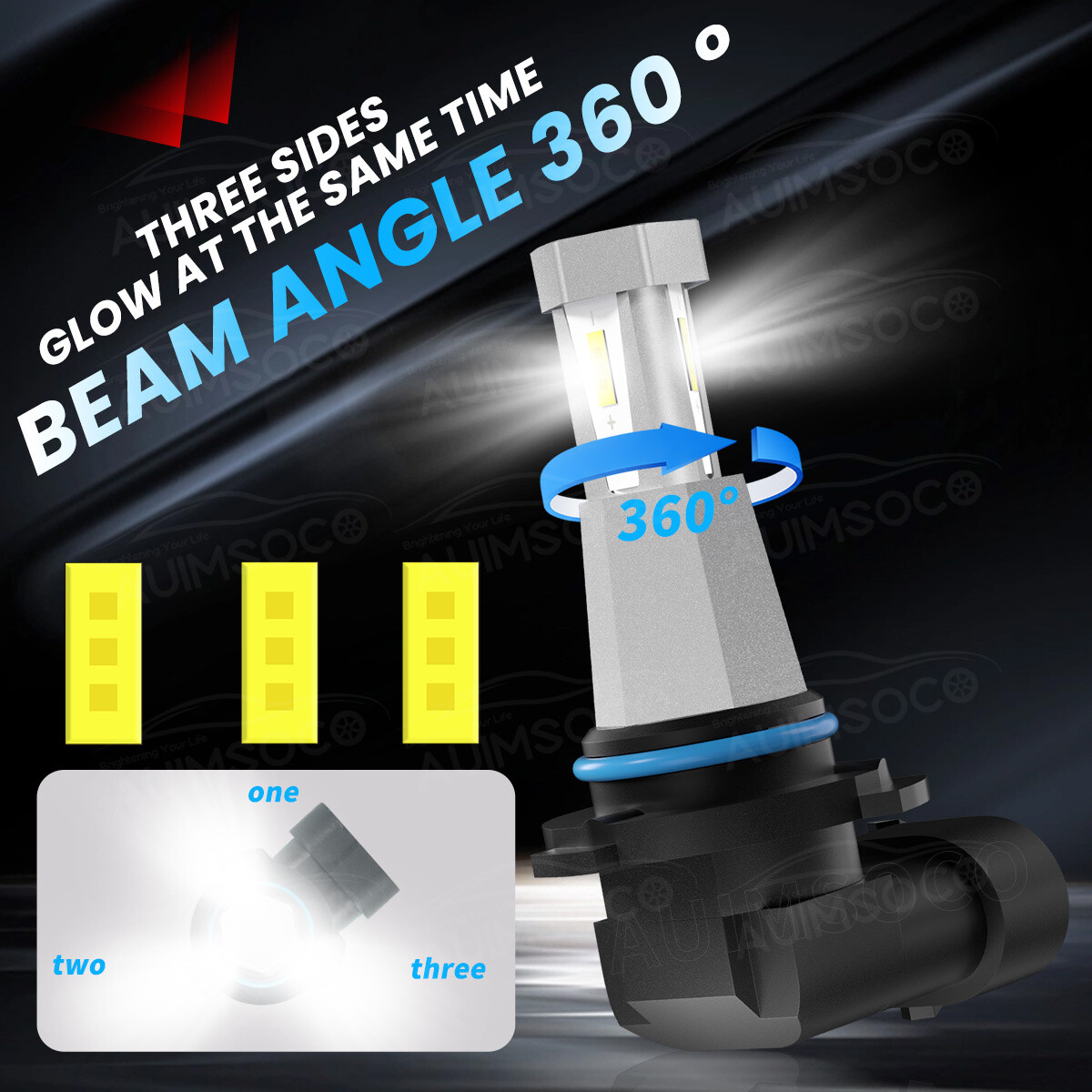 SET For Toyota Camry 2007 2008 20092014 LED Headlight Fog Light Bulbs