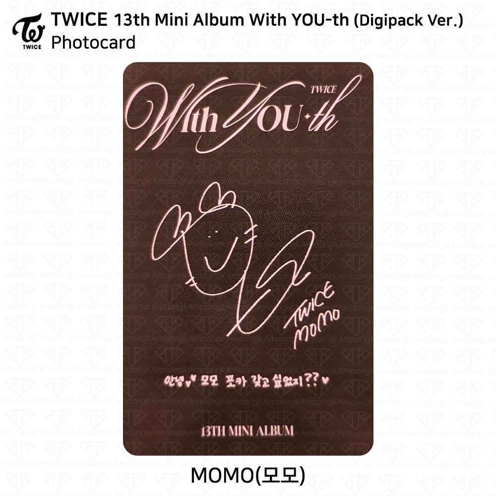 TWICE 13th Mini Album With YOU-th Youth Photocard Poster Film