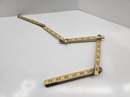 Vintage Wooden Folding Extension Ruler - Picture 3 of 4