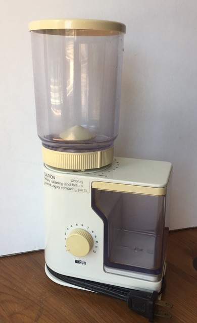 Vintage Braun Aromatic KMM 20 4045 Coffee Mill Burr Grinder German Dieter Rams Vintage Braun Aromatic KMM 20 4045 Coffee Mill Burr Grinder German Dieter Rams