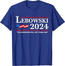 Lebowski 2024 Election Vote Funny Political Name Unisex T-Shirt