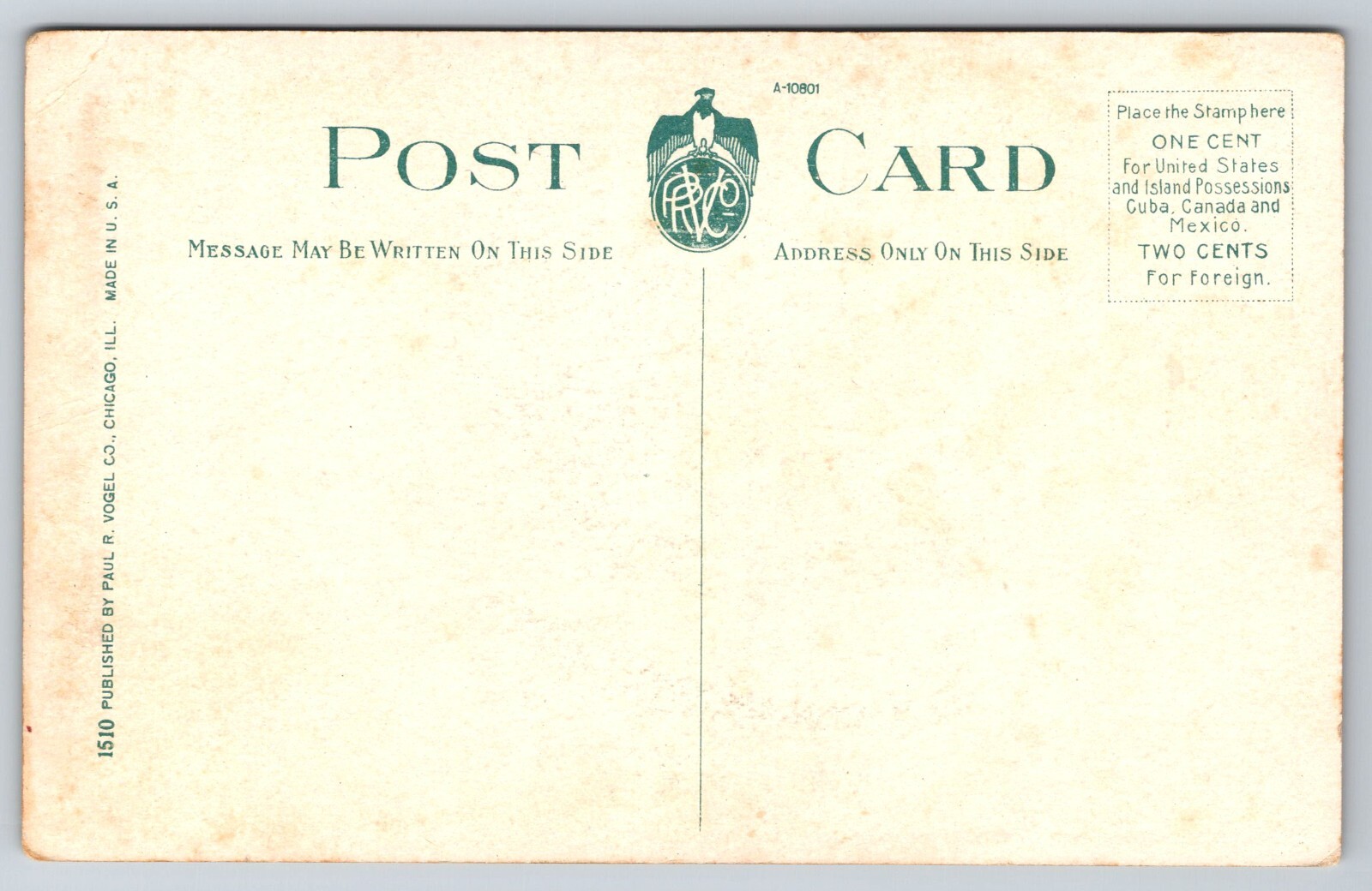 Original Old Vintage Antique Postcard Illinois Pythian Home Decatur