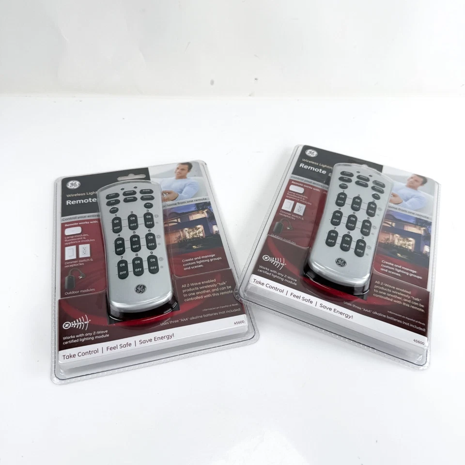 Two 45600 GE Z-Wave Remote for Wireless Lighting Control OEM New Factory Sealed - Image 2 of 4