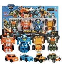 TOBOT V Mini Transforming Robot Car Toy 4pcs Set / KOREA-TOY