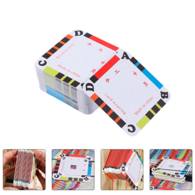 200pcs Handy Weaving Cards Tablet Weaving Card for Loom Weaving Supplies