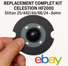 COMPLETE REPLACEMENT KIT CELESTION HF2000 Ditton 25/442/44/66/24 - 8ohm