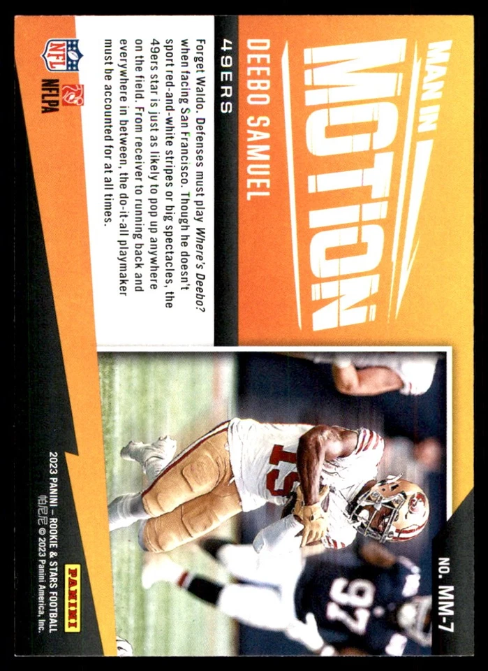Deebo Samuel 2023 Panini Rookies & Stars #MM-7 49ers NFL READ FREE SHIPPING - Image 2 of 2