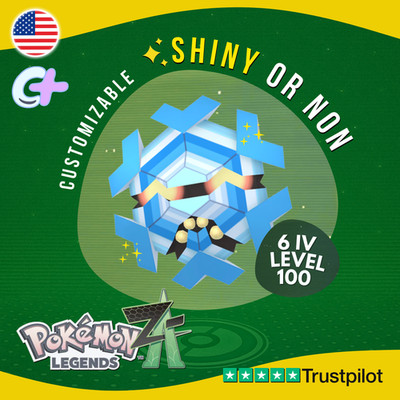 Cryogonal Shiny or Non  6 IV Pokémon Legends Z-A Competitive Customizable ZA Z A