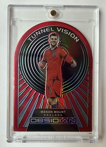 Mason Mount [Red Flood] #5 2022 Panini Obsidian Tunnel Vision card