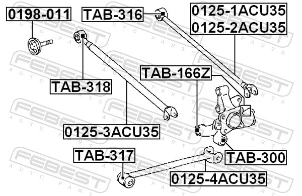 Fits FEBEST 0198-011 BOLT