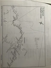 BNSF Santa Fe Railway Track Charts Seligman Subdivision Flagstaff, AZ ATSF