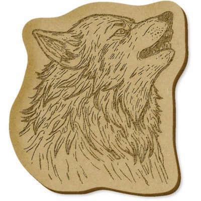 6 x 'Wolf Howl' MDF Bastelverzierungen (EB00032074)